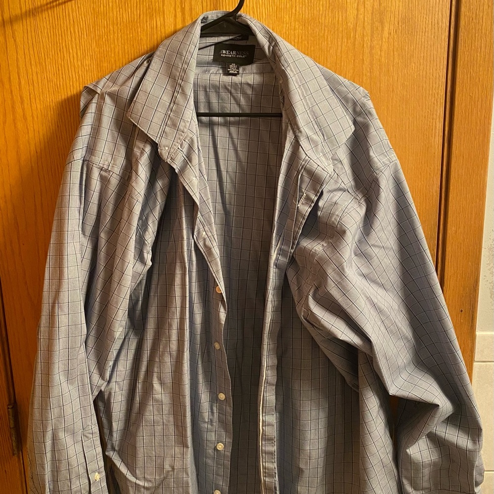 Awareness by Kenneth Cole Navy Dress Shirt